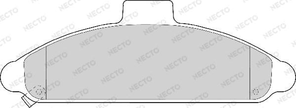 Necto FD6534A - Kit de plaquettes de frein, frein à disque cwaw.fr