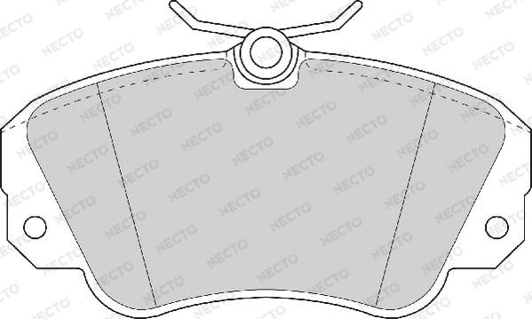 Necto FD6532A - Kit de plaquettes de frein, frein à disque cwaw.fr