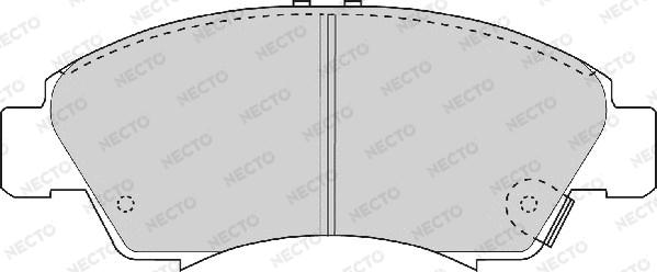 Necto FD6537A - Kit de plaquettes de frein, frein à disque cwaw.fr