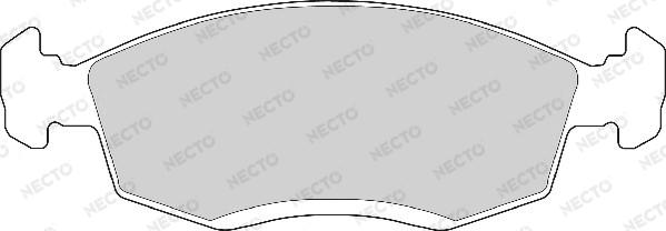 Necto FD6525A - Kit de plaquettes de frein, frein à disque cwaw.fr