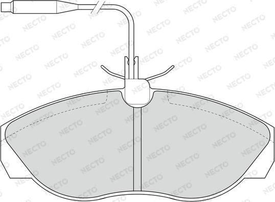 Necto FD6521V - Kit de plaquettes de frein, frein à disque cwaw.fr