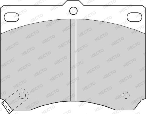 Necto FD6528A - Kit de plaquettes de frein, frein à disque cwaw.fr