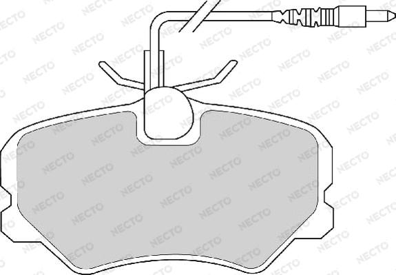 Necto FD6523A - Kit de plaquettes de frein, frein à disque cwaw.fr