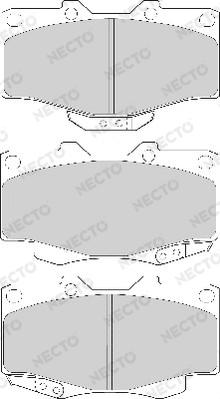 Necto FD6579A - Kit de plaquettes de frein, frein à disque cwaw.fr