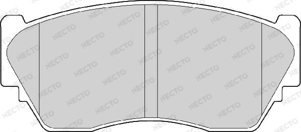 Necto FD6572A - Kit de plaquettes de frein, frein à disque cwaw.fr