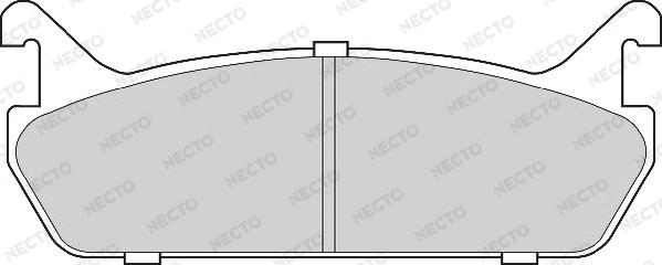 Necto FD6694A - Kit de plaquettes de frein, frein à disque cwaw.fr