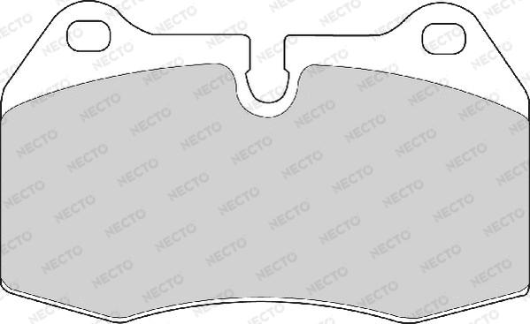 Necto FD6695A - Kit de plaquettes de frein, frein à disque cwaw.fr