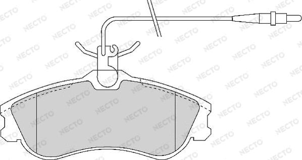 Necto FD6696A - Kit de plaquettes de frein, frein à disque cwaw.fr