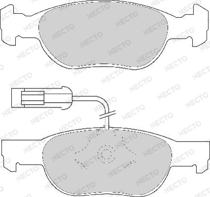 Necto FD6643A - Kit de plaquettes de frein, frein à disque cwaw.fr