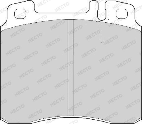 Necto FD6642A - Kit de plaquettes de frein, frein à disque cwaw.fr