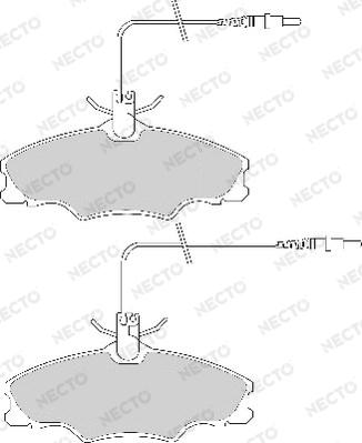 Necto FD6656A - Kit de plaquettes de frein, frein à disque cwaw.fr