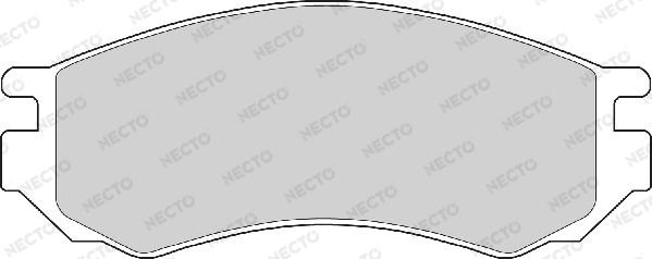 Necto FD6658A - Kit de plaquettes de frein, frein à disque cwaw.fr