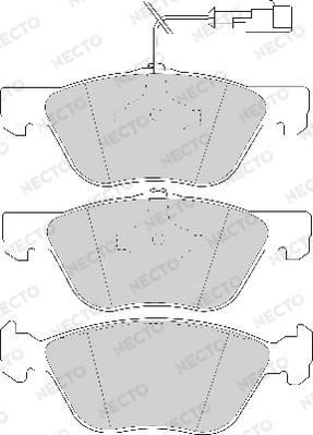 Necto FD6653A - Kit de plaquettes de frein, frein à disque cwaw.fr