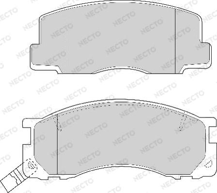 Necto FD6669A - Kit de plaquettes de frein, frein à disque cwaw.fr