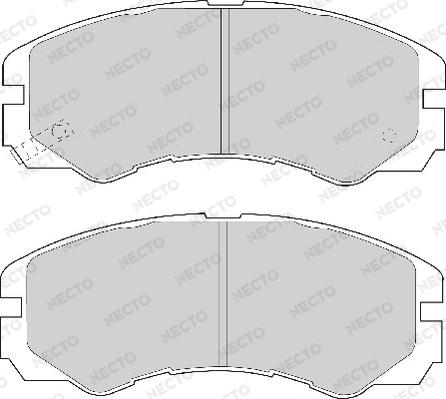 Necto FD6665A - Kit de plaquettes de frein, frein à disque cwaw.fr