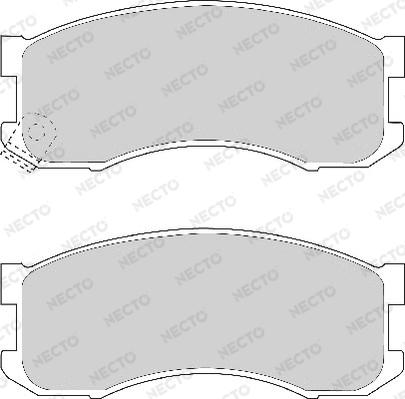 Necto FD6660A - Kit de plaquettes de frein, frein à disque cwaw.fr