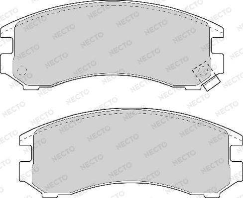 Necto FD6661A - Kit de plaquettes de frein, frein à disque cwaw.fr