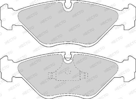 Necto FD6663A - Kit de plaquettes de frein, frein à disque cwaw.fr