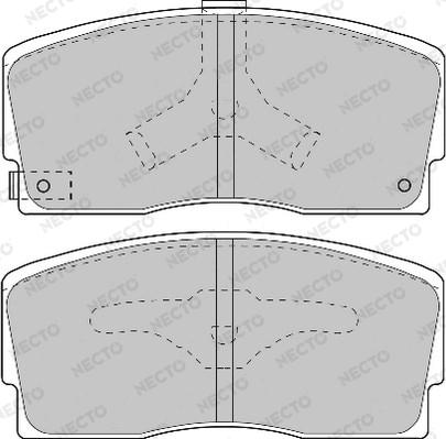 Necto FD6667A - Kit de plaquettes de frein, frein à disque cwaw.fr