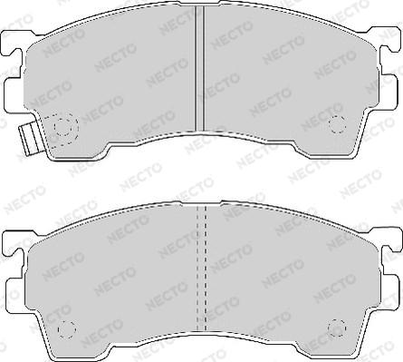 Necto FD6609A - Kit de plaquettes de frein, frein à disque cwaw.fr