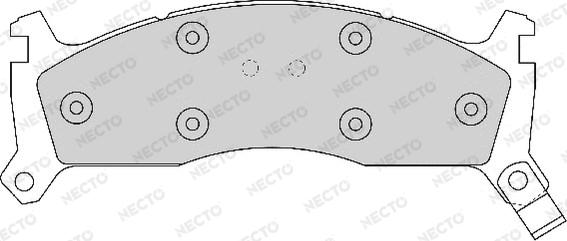 Necto FD6605A - Kit de plaquettes de frein, frein à disque cwaw.fr