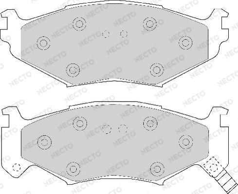 Necto FD6606A - Kit de plaquettes de frein, frein à disque cwaw.fr