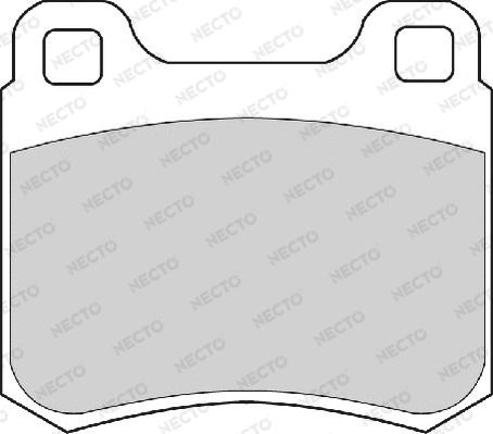 Necto FD6608A - Kit de plaquettes de frein, frein à disque cwaw.fr