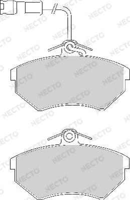 Necto FD6602A - Kit de plaquettes de frein, frein à disque cwaw.fr