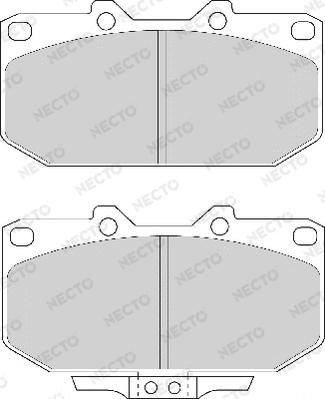 Necto FD6610A - Kit de plaquettes de frein, frein à disque cwaw.fr