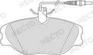 Necto FD6612A - Kit de plaquettes de frein, frein à disque cwaw.fr