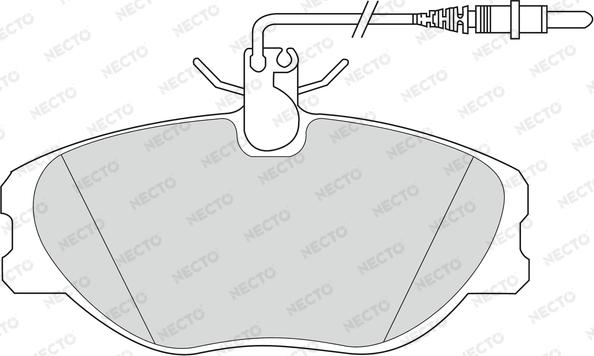 Necto FD6612V - Kit de plaquettes de frein, frein à disque cwaw.fr