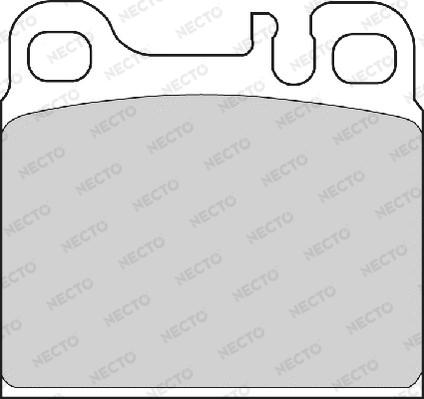 Necto FD6617A - Kit de plaquettes de frein, frein à disque cwaw.fr