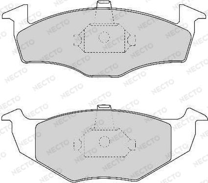 Necto FD6689A - Kit de plaquettes de frein, frein à disque cwaw.fr