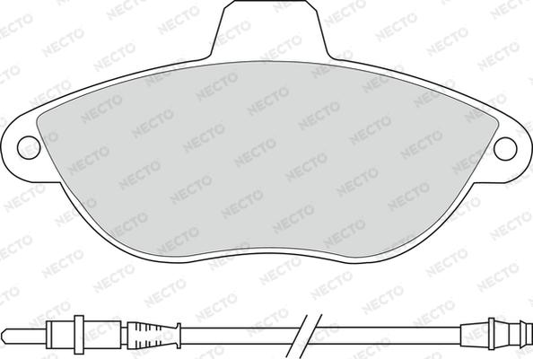 Necto FD6684A - Kit de plaquettes de frein, frein à disque cwaw.fr