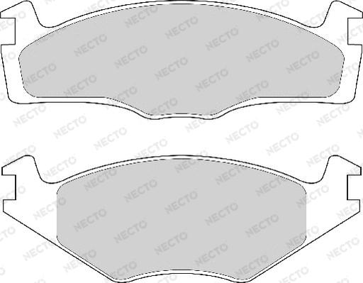 Necto FD6681A - Kit de plaquettes de frein, frein à disque cwaw.fr