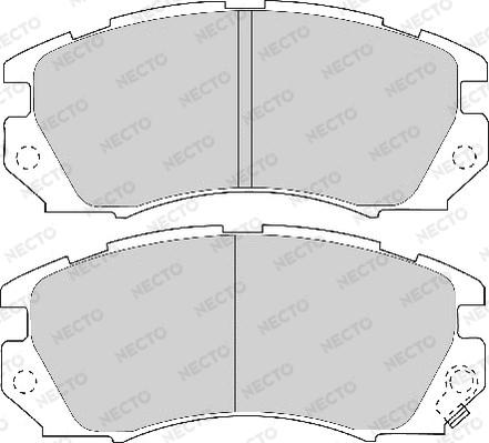 Necto FD6683A - Kit de plaquettes de frein, frein à disque cwaw.fr