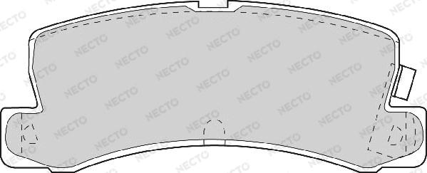 Necto FD6634A - Kit de plaquettes de frein, frein à disque cwaw.fr