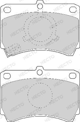 Necto FD6636A - Kit de plaquettes de frein, frein à disque cwaw.fr