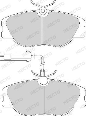 Necto FD6630A - Kit de plaquettes de frein, frein à disque cwaw.fr