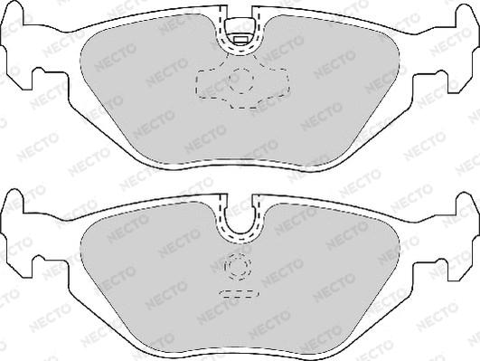 Necto FD6633A - Kit de plaquettes de frein, frein à disque cwaw.fr