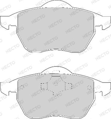 Necto FD6632A - Kit de plaquettes de frein, frein à disque cwaw.fr