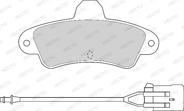 Necto FD6624A - Kit de plaquettes de frein, frein à disque cwaw.fr