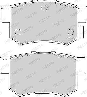 Necto FD6625A - Kit de plaquettes de frein, frein à disque cwaw.fr