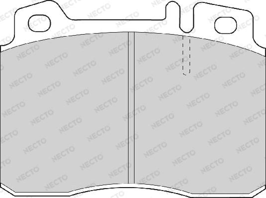 Necto FD6674A - Kit de plaquettes de frein, frein à disque cwaw.fr