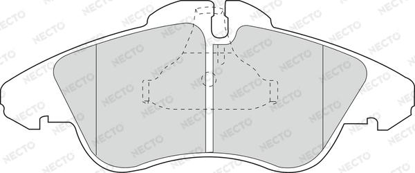 Necto FD6675V - Kit de plaquettes de frein, frein à disque cwaw.fr