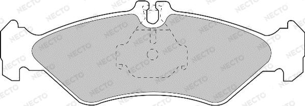 Necto FD6676A - Kit de plaquettes de frein, frein à disque cwaw.fr