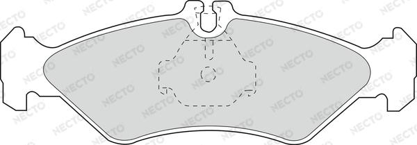 Necto FD6676V - Kit de plaquettes de frein, frein à disque cwaw.fr