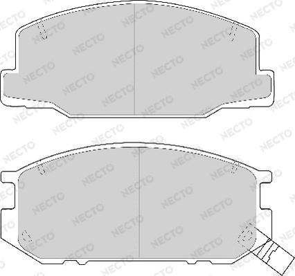 Necto FD6670A - Kit de plaquettes de frein, frein à disque cwaw.fr