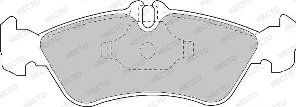 Necto FD6678V - Kit de plaquettes de frein, frein à disque cwaw.fr