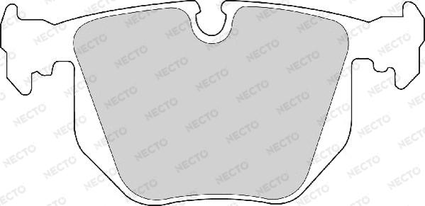 Necto FD6672A - Kit de plaquettes de frein, frein à disque cwaw.fr